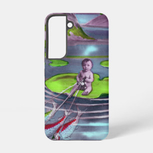 Coque Samsung Galaxy Carte postale vintage française du poisson d'avril