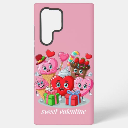 Coque Samsung Galaxy Cartoon Heart & Sweet amis valentine's day (Verso)