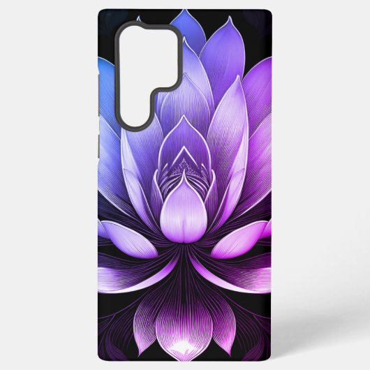 Coque Samsung Galaxy cas téléphonique Lilly violet (Verso)