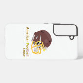 Coque Samsung Galaxy Casque utilisé dans le football américain (Verso Horizontal)