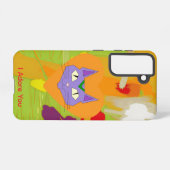 Coque Samsung Galaxy Cat Love Heart Samsung Galaxy Phone Case (Verso Horizontal)