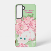 Coque Samsung Galaxy Cats & Plants Galaxy Case – Green (Verso)