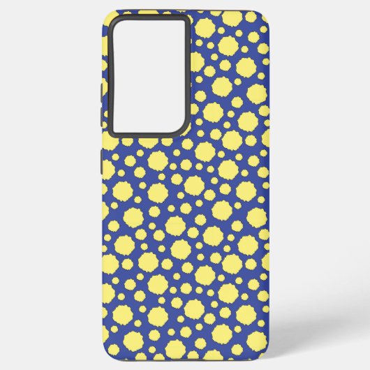 Coque Samsung Galaxy Cercles funky jaune géométrique samsung boîtier de (Verso)