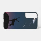 Coque Samsung Galaxy cerf au clair de lune (Verso Horizontal)