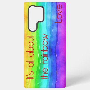 Coque Samsung Galaxy C'est tout sur l'amour arc-en-ciel 03