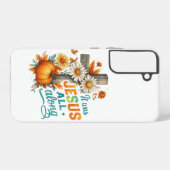 Coque Samsung Galaxy C'était Jésus... (Verso Horizontal)