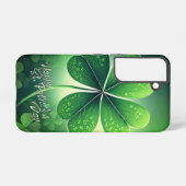 Coque Samsung Galaxy Chance de la Saint-Patrick - Trèfles aquarelle 🍀✨ (Verso Horizontal)