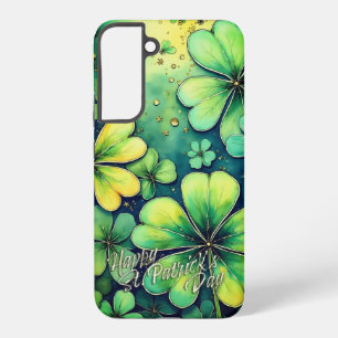 Coque Samsung Galaxy Chance de la Saint-Patrick - Trèfles aquarelle 🍀✨