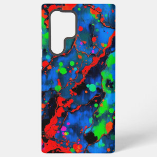 Coque Samsung Galaxy Chaos Électrique pinceau néon gras éclaboussure ab