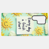 Coque Samsung Galaxy Chaque jour est un nouveau départ (Verso Horizontal)