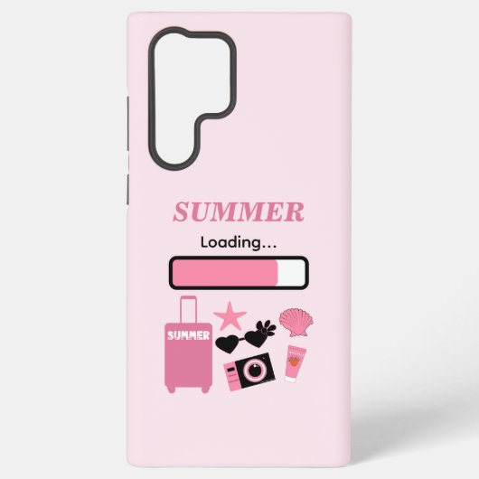 Coque Samsung Galaxy Chargement d'été Rose (Verso)
