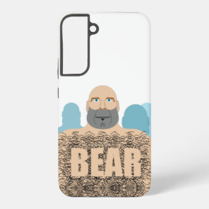 Coque Samsung Galaxy Chariot d'homme ours chauve musclé de SlipperyJoe