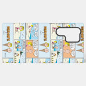 Coque Samsung Galaxy Charlie Brown & Glace Sally À La Plage (Verso Horizontal)