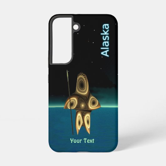 Coque Samsung Galaxy Chasseur inuit fractal - coque iphone Alaska Otter (Verso)