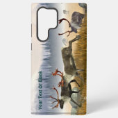 Coque Samsung Galaxy Chasseurs Dans La Poisson (Caribou) (Verso)