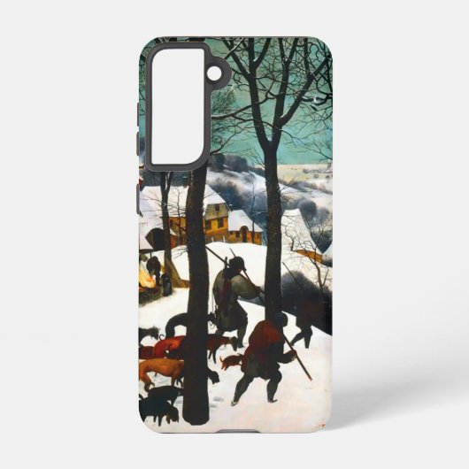 Coque Samsung Galaxy Chasseurs dans le paysage de neige Pieter Bruegel (Verso)