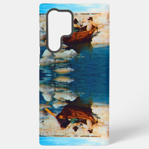 Coque Samsung Galaxy Chasseurs Eskimo vintage USA Alaska