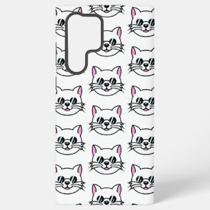 Coque Samsung Galaxy Chat blanc portant des lunettes noires / lunettes