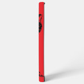 Coque Samsung Galaxy Chat Chaton sur Fine Art Rouge (Côté gauche)