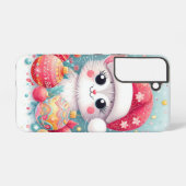 Coque Samsung Galaxy Chat de Noël mignon et coloré (Verso Horizontal)