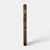 Coque Samsung Galaxy Chat gothique en or Steampunk (Côté gauche)