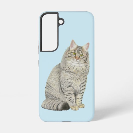 Coque Samsung Galaxy Chat Longhair Tabby (Verso)