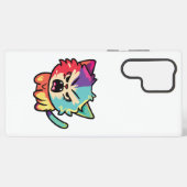 Coque Samsung Galaxy Chat mignon en colère qui baisait. (Verso Horizontal)