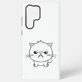 Coque Samsung Galaxy Chat mignon en colère qui baisait. (Verso)