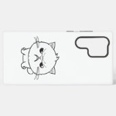 Coque Samsung Galaxy Chat mignon en colère qui baisait. (Verso Horizontal)