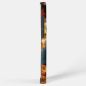 Coque Samsung Galaxy Chat noir d'Halloween et Citrouille (Côté droit)