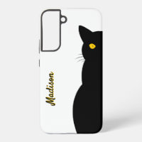 Chat Noir Yeux Dorés Personnalisable
