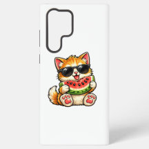 Chat pastèque cool