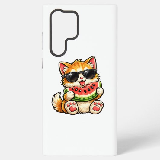 Coque Samsung Galaxy Chat pastèque cool (Verso)