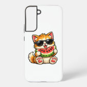 Coque Samsung Galaxy Chat pastèque cool (Verso)