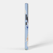 Coque Samsung Galaxy Chat Persan Fleur Bleue (Côté droit)