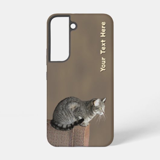 Coque Samsung Galaxy Chat Tabby Gris Fumé (Verso)