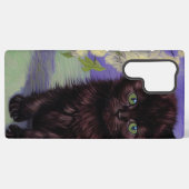 Coque Samsung Galaxy Chat Van Gogh avec fleurs blanches (Verso Horizontal)