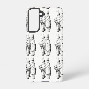 Coque Samsung Galaxy Chaussures de ballet noir et blanc