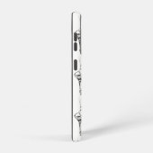 Coque Samsung Galaxy Chaussures de ballet noir et blanc (Côté droit)