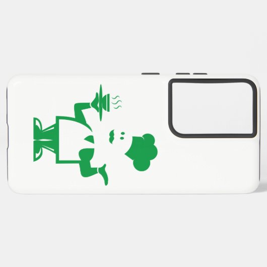 Coque Samsung Galaxy Chef tenant un bol de soupe (Côté gauche)