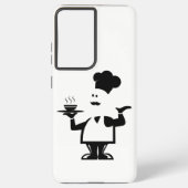 Coque Samsung Galaxy Chef tenant un bol de soupe (Verso)