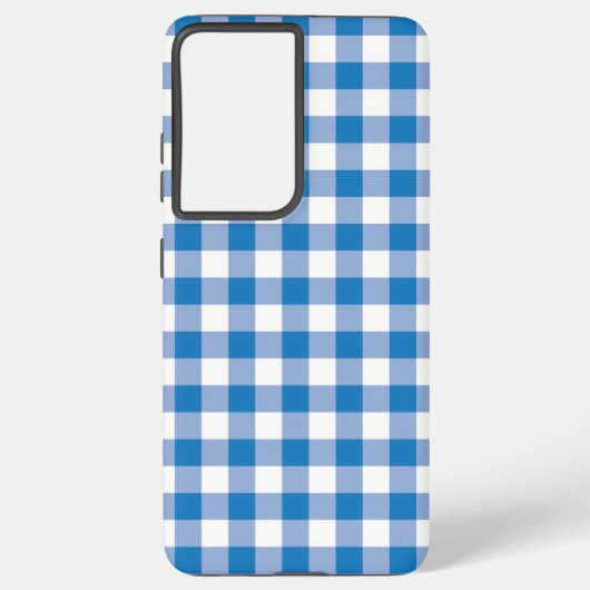 Coque Samsung Galaxy Chèques bleues (Verso)