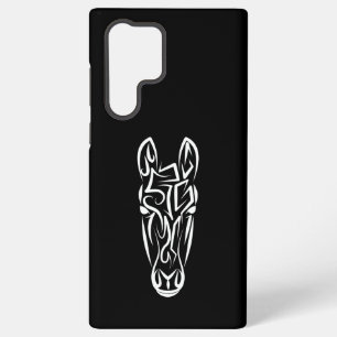 Coque Samsung Galaxy Cheval tribal noir et blanc