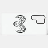 Coque Samsung Galaxy Chèvre tribale noire et blanche / Mouton (Verso Horizontal)