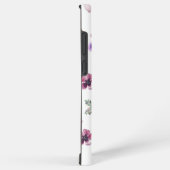 Coque Samsung Galaxy chic floral foliage purple blooming flowers (Côté droit)