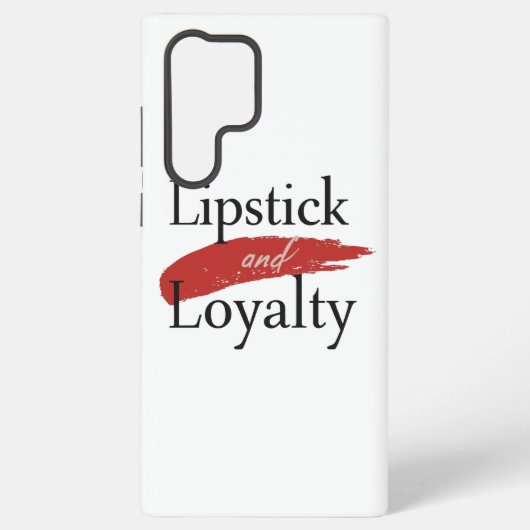 Coque Samsung Galaxy Chic Lipstick Smear and Loyalty (Verso)