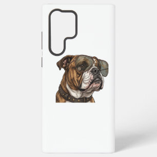 Coque Samsung Galaxy Chien bouledogue anglais cool en lunettes de solei