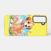 Coque Samsung Galaxy Chien chiot mignon (Verso Horizontal)