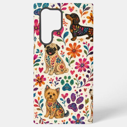 Coque Samsung Galaxy Chien d'art Otomi (Verso)