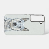 Coque Samsung Galaxy Chien de bétail australien - Cute Original Dog Art (Verso Horizontal)